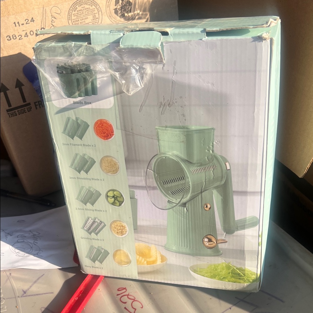 Green Manual Rotary Cheese Grater